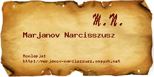 Marjanov Narcisszusz névjegykártya